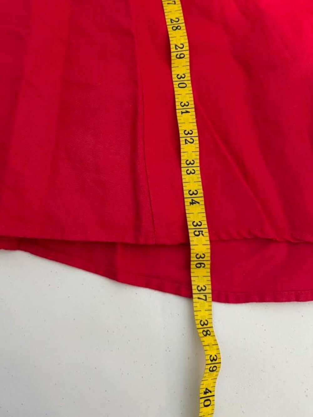 GAP Women’s Red Linen Blend Spaghetti Strap Fit & Flare Dress Size  XS - Picture 7 of 9